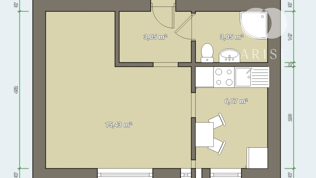 PREDANÉ !!! 1-izbový byt na Botanickej ul. v Trnave.